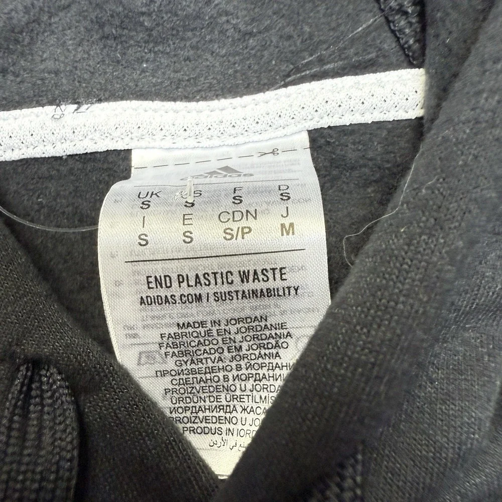 Adidas Mens Essentials Fleece 3-Stripes Hoodie with Front‎ Pocket Size Small $55